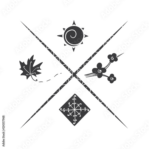 Simple Illustration Four Weather
