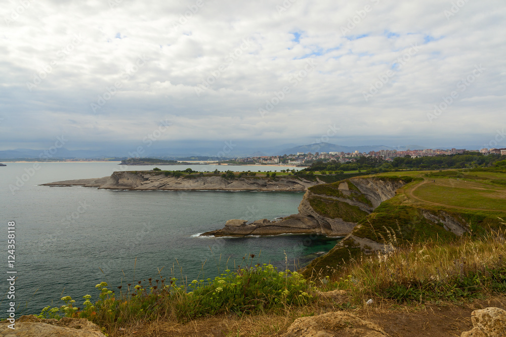 coast view in the city of santander