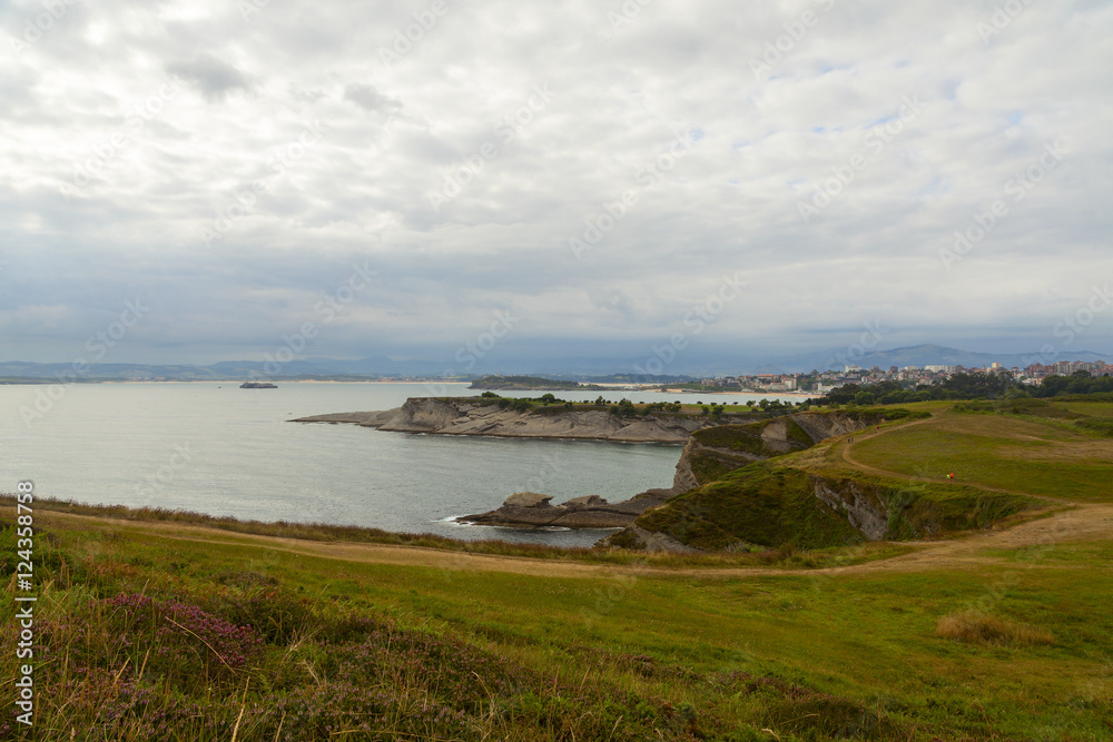 coast view in the city of santander
