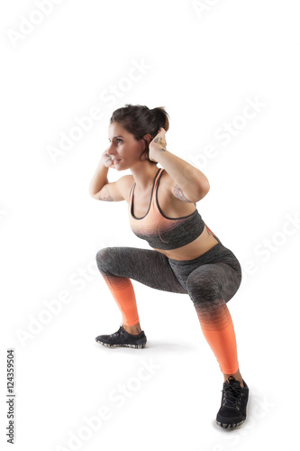 girl doing table exercises © QuinVa Stock