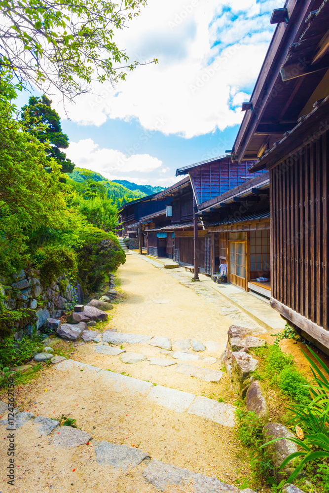 Row Traditional Japanese Village Houses Tsumago V Row Traditional Japanese Village Houses Tsumago V