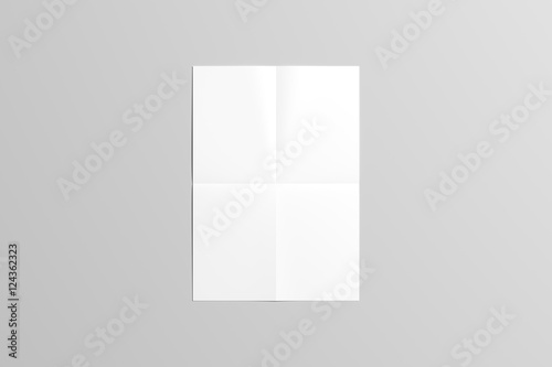A3 Folded Poster Mock-up