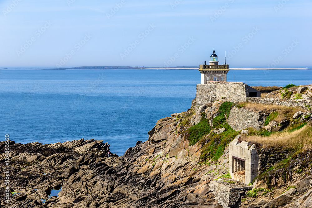 Leuchtturm an der bretonischen Küste