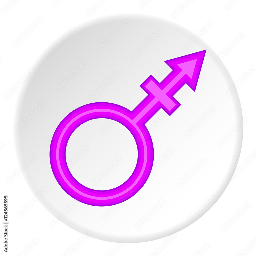 Transgender sign icon. Cartoon illustration of transgender sign vector icon for web Transgender sign icon. Cartoon illustration of transgender sign vector icon for web
