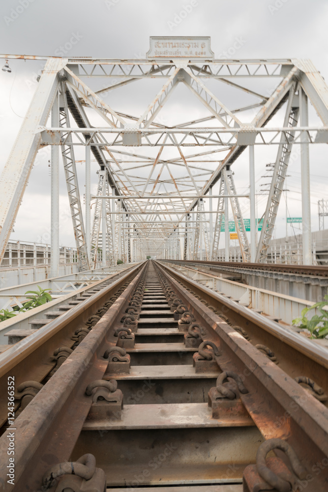 iron bridge and railway