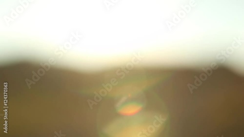 POV Point of view Beautiful sun flare, heavenly sun rays, golden magic hour