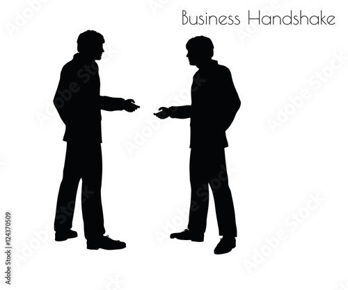 man in  Business Handshake pose