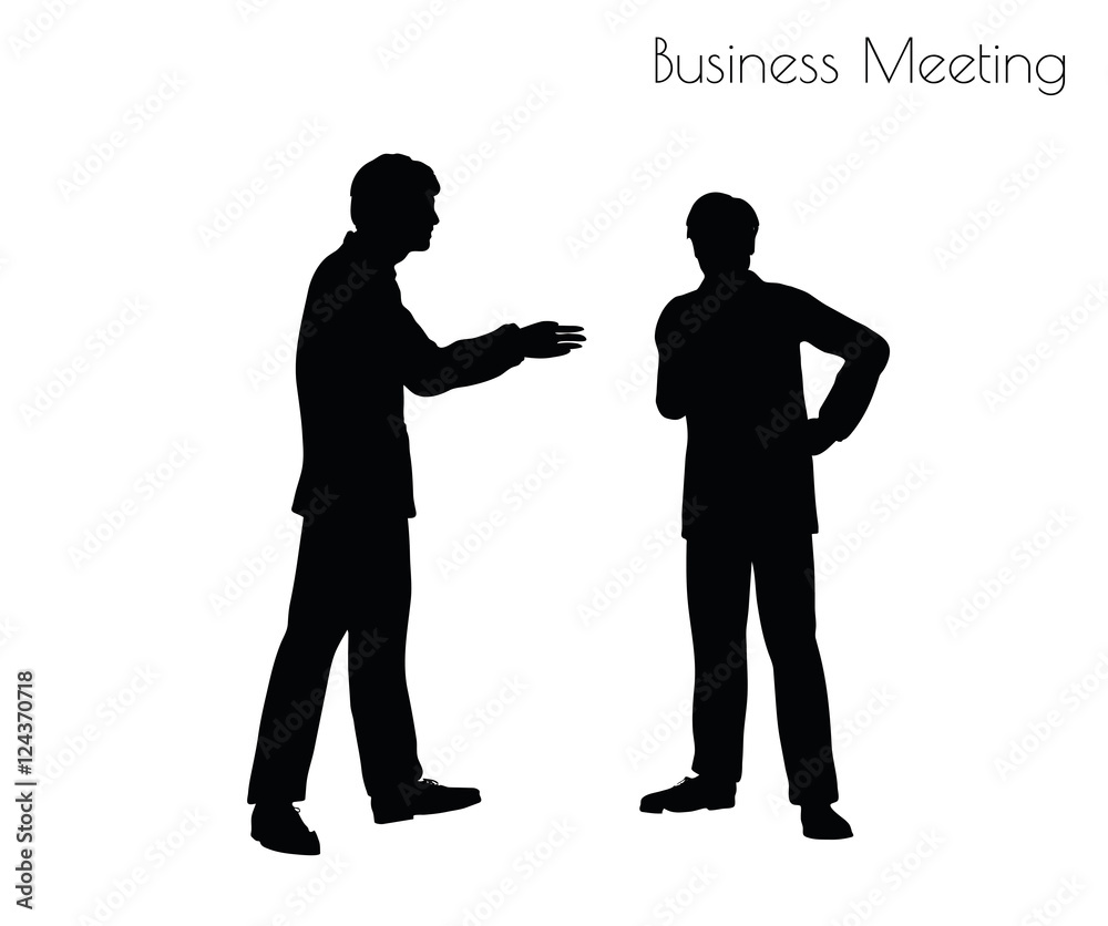 man in  Business Meeting pose