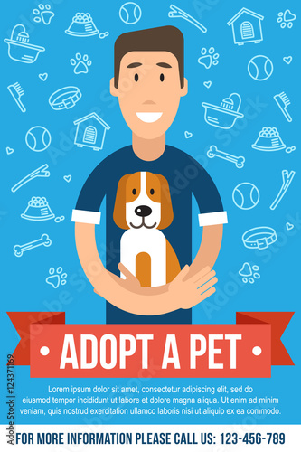 Pet adoption poster