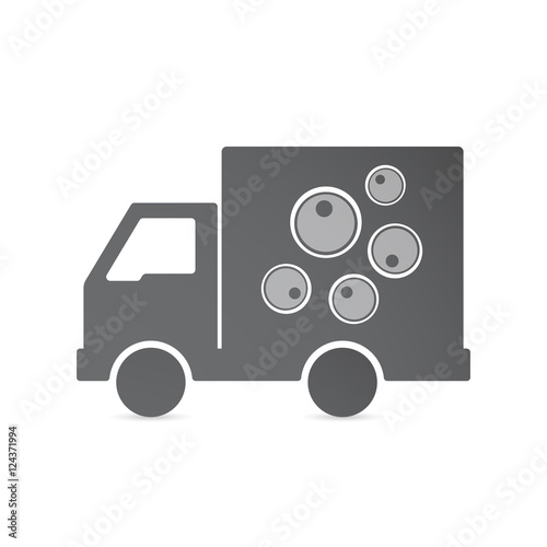 Isolated delivery truck with oocytes