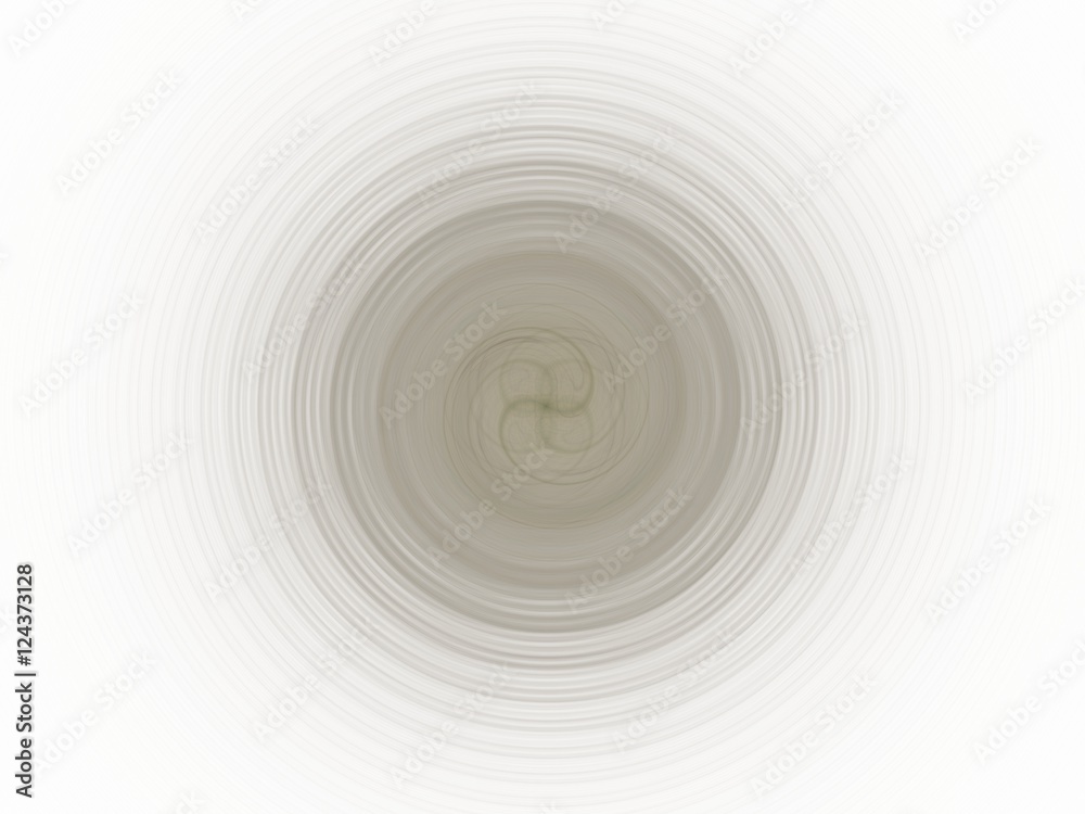 Fototapeta premium Grey abstract fractal with a circular spiral pattern