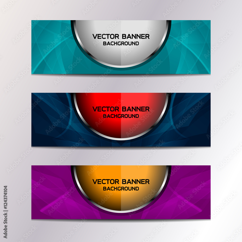 Business Banners Background Design, vector illustration