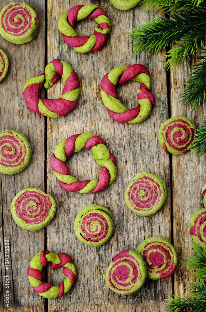 colorful Christmas cookies colorful Christmas cookies