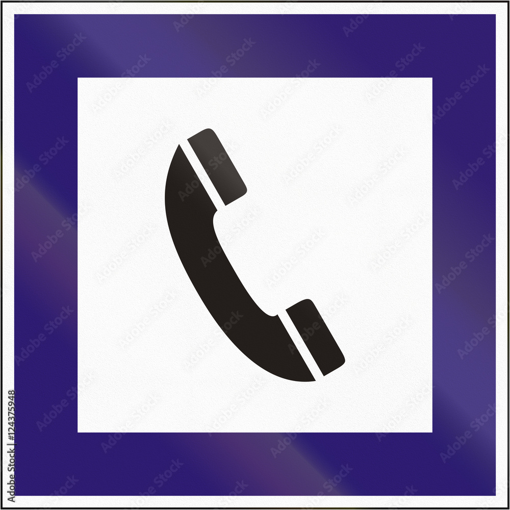 Telephone Road Sign