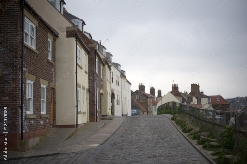 Row of terraced houses in Whitby