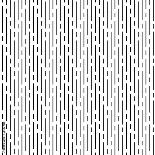 Vector monochrome seamless pattern  black irregular rounded lines on white background. Abstract endless texture for banner  website  print  decoration  cover  wrapping. Modern stylish repeat design