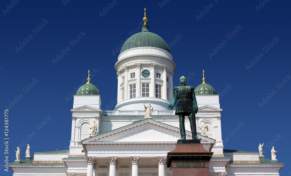 Facade of the Helsinki Cathedral, Finland