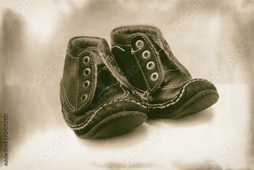 Baby shoes artistic
