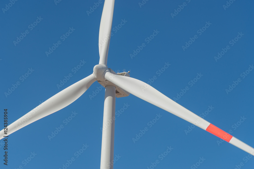 Windmill blades on a turbine in the Atacama Desert near Calama, Chile Windmill blades on a turbine in the Atacama Desert near Calama, Chile