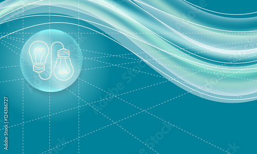 Vector abstract background and transparent idea symbol