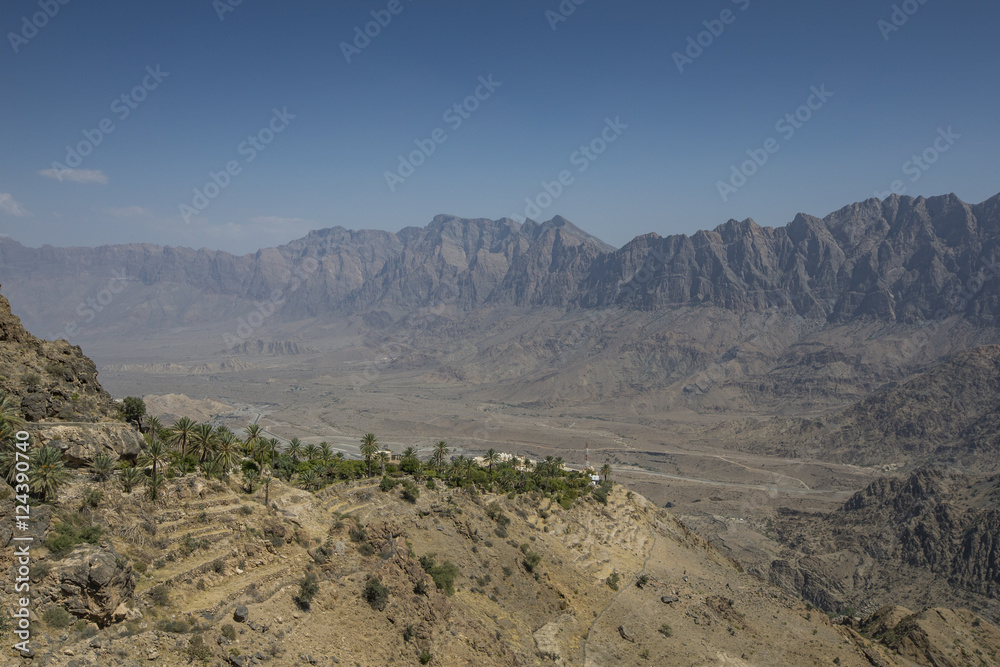 Views in Wakan Village Oman