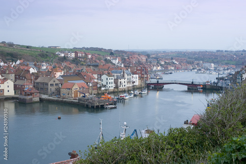 Lower harbour of Whitby and the swing bridge