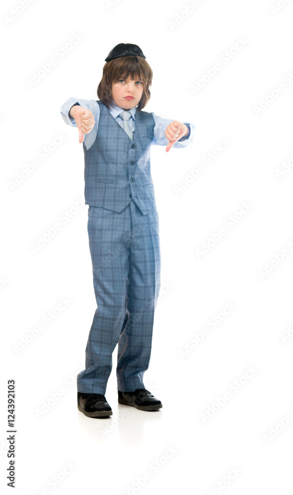 Model in studio isolated on white background full length