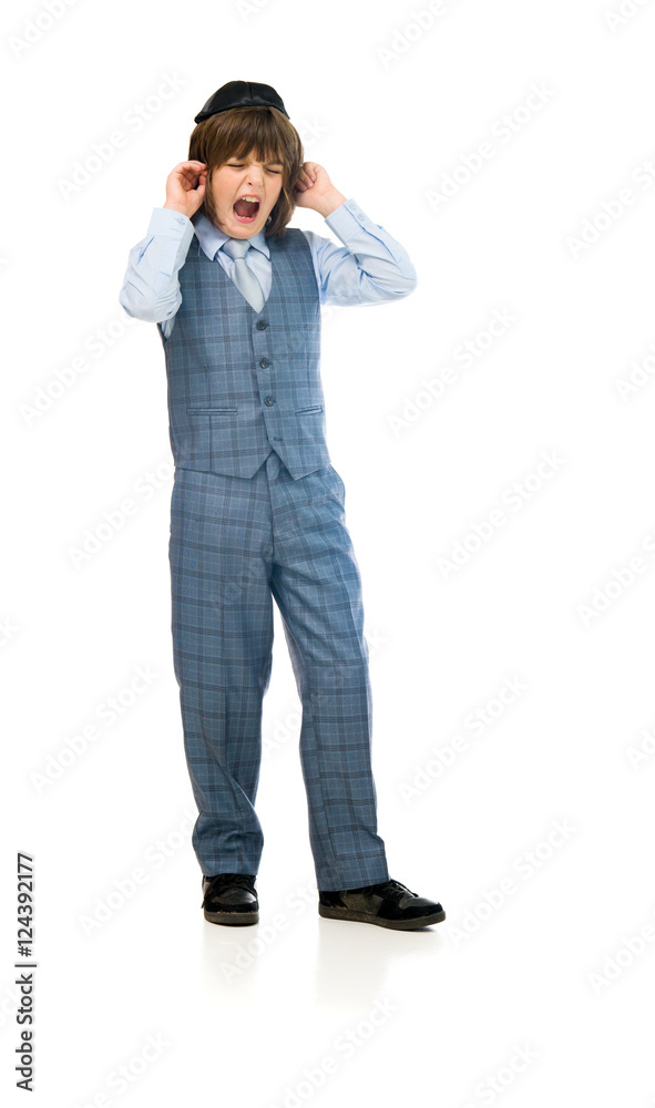 Model in studio isolated on white background full length Model in studio isolated on white background full length