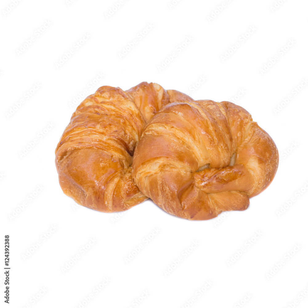 croissant isolated isolated on white croissant isolated isolated on white