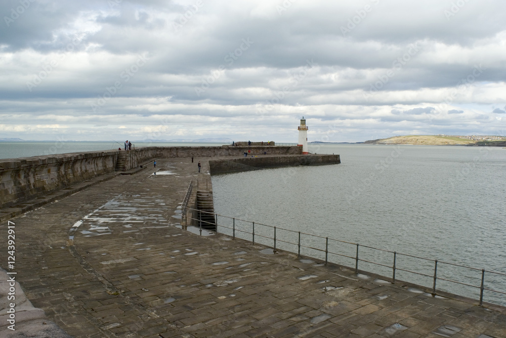 Seawall at Whitehaven harbour