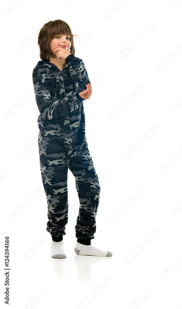 Model in studio isolated on white background full length Model in studio isolated on white background full length