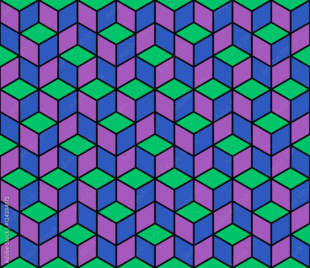 Multicolored pattern of hexagons. Multicolored pattern of hexagons.