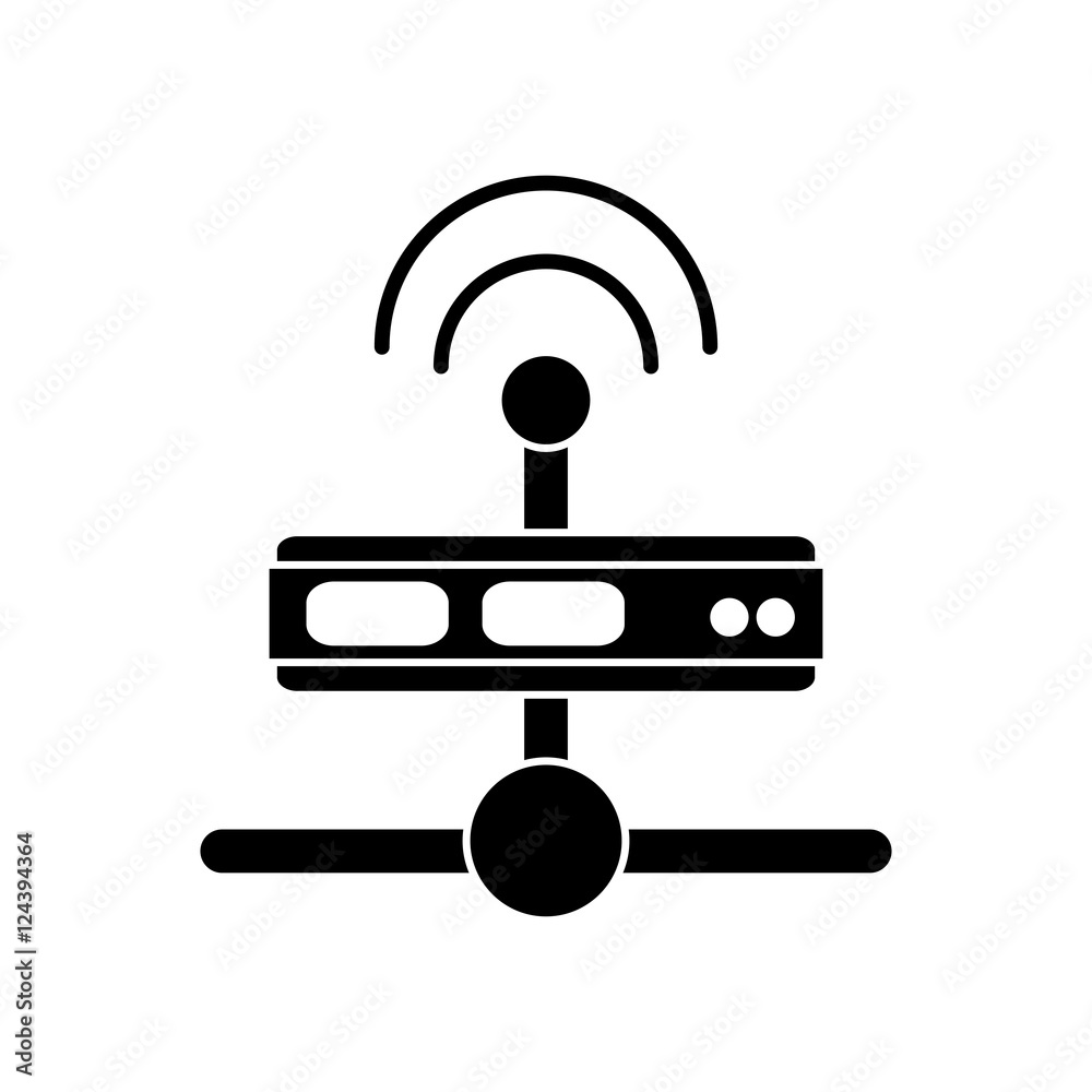 Device icon. Data base center and web hosting theme. Isolated design. Vector illustration Device icon. Data base center and web hosting theme. Isolated design. Vector illustration