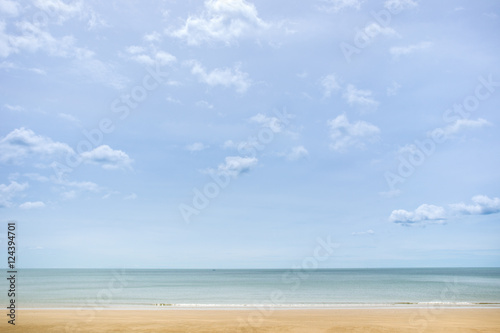 Landscape of beach in morning sky background. © DG PhotoStock