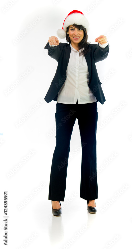 Model in studio isolated on white background full length Model in studio isolated on white background full length