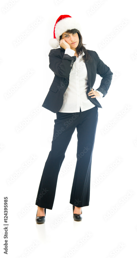Model in studio isolated on white background full length Model in studio isolated on white background full length