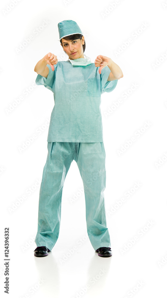 Model in studio isolated on white background full length Model in studio isolated on white background full length