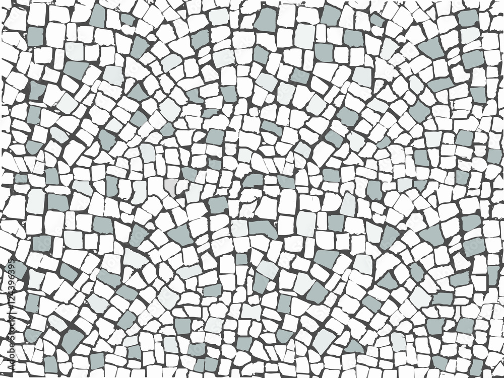 Fundo mosaico grande de pedras em tom cinza
