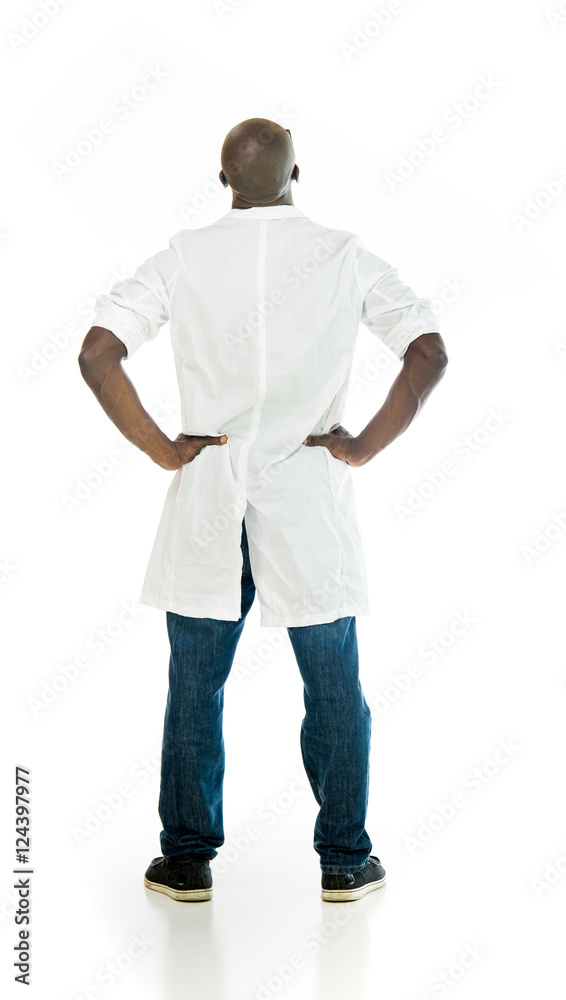Model in studio isolated on white background full length Model in studio isolated on white background full length