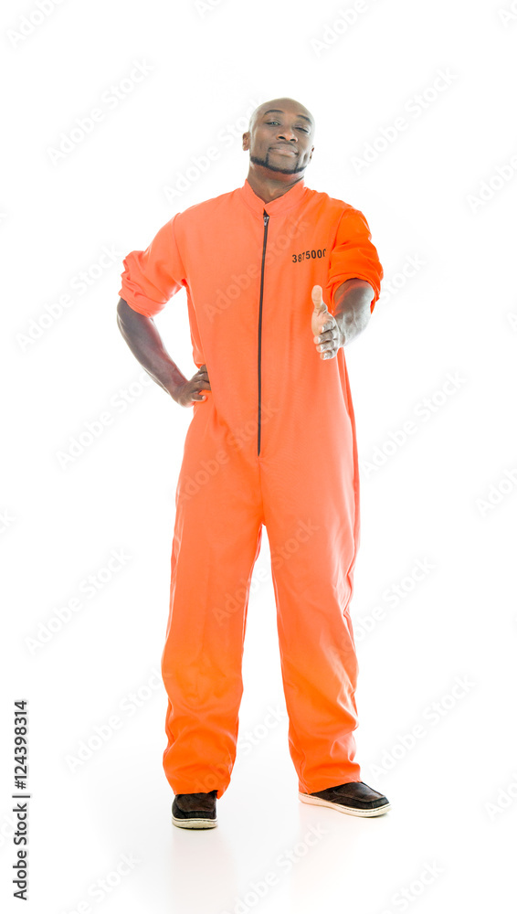 Obraz premium Model in studio isolated on white background full length