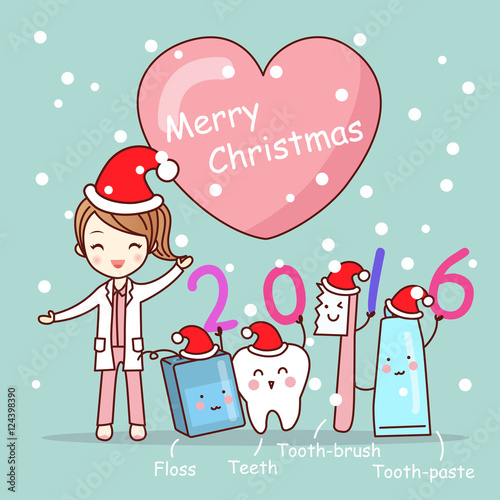Happy new year with tooth