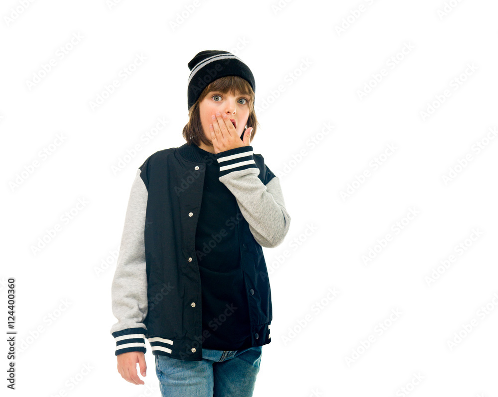 Model in studio isolated on white background medium shot Model in studio isolated on white background medium shot