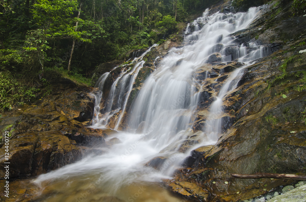 beautiful in nature Kanching Waterfall located in Malaysia, amaz