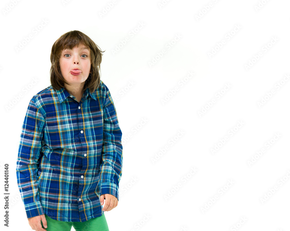 Model in studio isolated on white background medium shot Model in studio isolated on white background medium shot