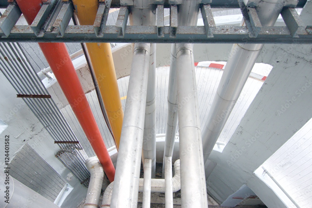 Building system Water and industrial interior pipes Ventilation tubes