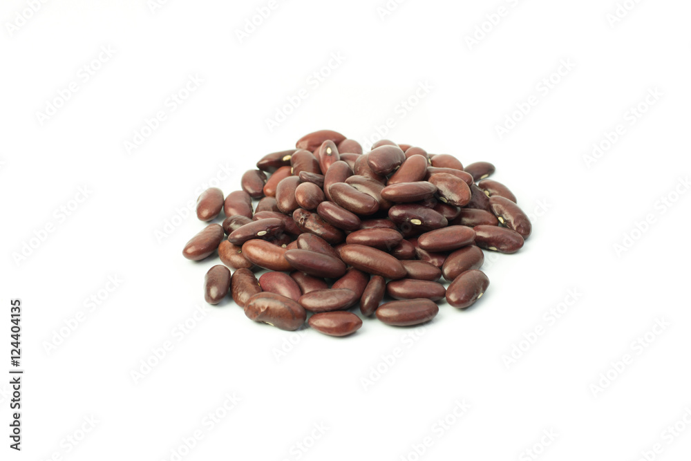 Red bean isolated on white background Red bean isolated on white background