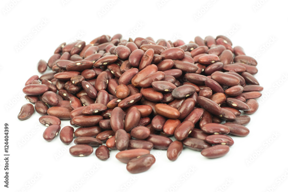 Red bean isolated on white background Red bean isolated on white background