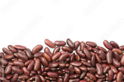 Red bean isolated on white background