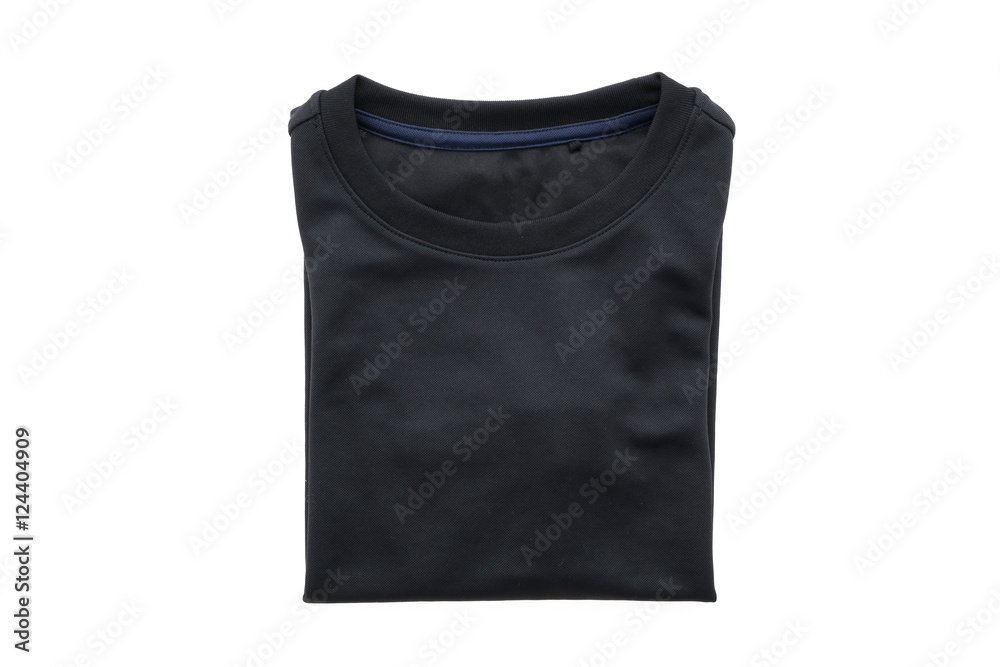 Black T shirt for clothing