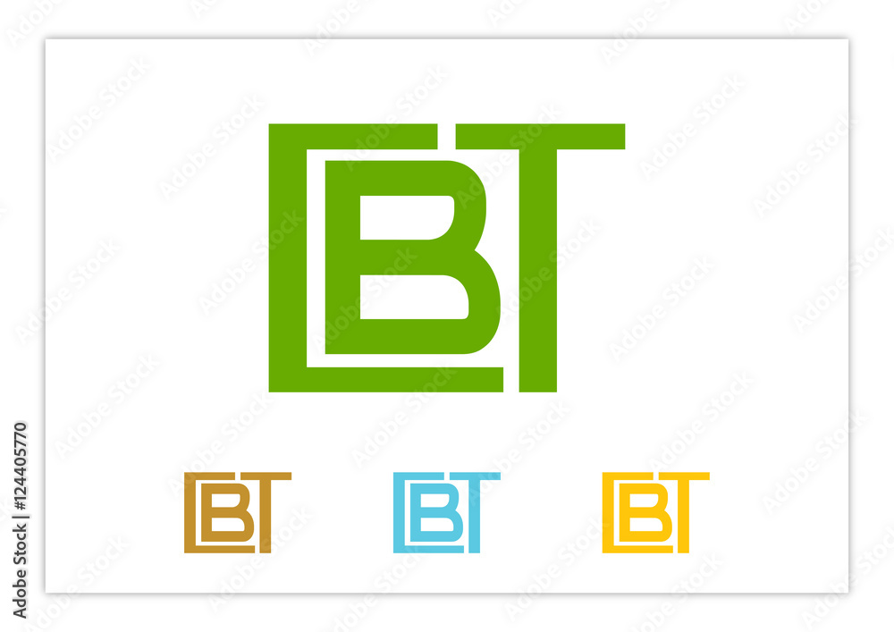 CBT initial letter logo template CBT initial letter logo template